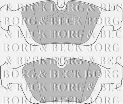 BORG & BECK bbp1399 -  Комплект тормозных колодок, дисковый тормоз